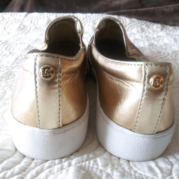 Michael Kors golden leather flats. New in size 8.5. Very comfortable. - Picture 3 of 6